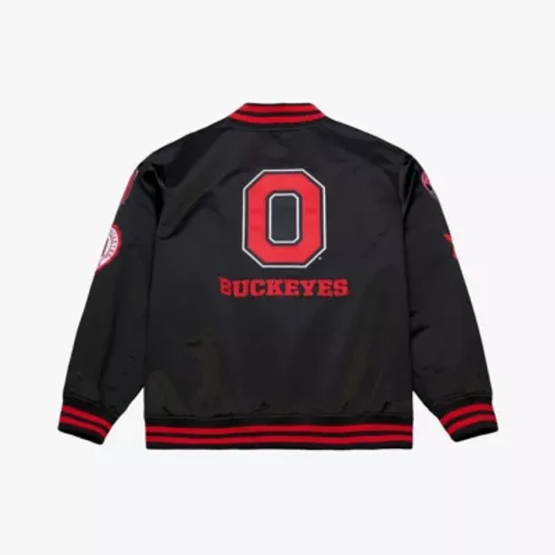 NCAA Ohio State Buckeyes Double Clutch Lightweight Satin Full-Snap Jacket