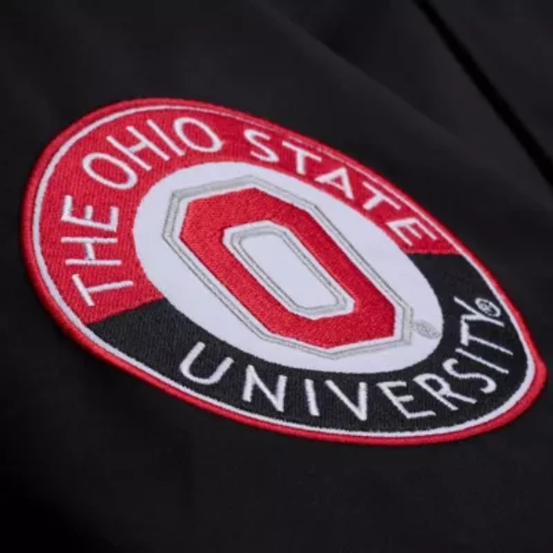 NCAA Ohio State Buckeyes Double Clutch Lightweight Satin Full-Snap Jacket