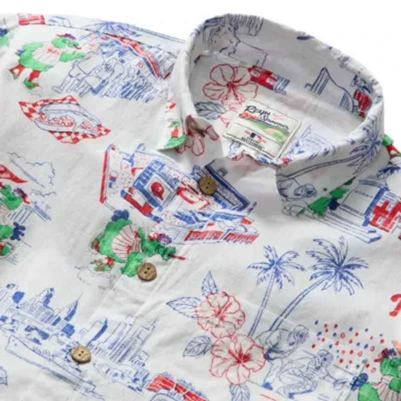 MLB Philadelphia Phillies Scenic Tri-Blend Button-Down Shirt