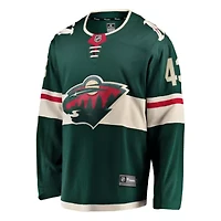 NHL Fanatics Quinn Hughes Minnesota Wild Home Breakaway Jersey