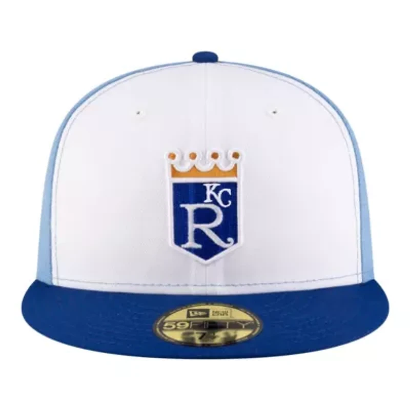 MLB White/Light Kansas City Royals Authentic Collection On-Field 59FIFTY Fitted Hat