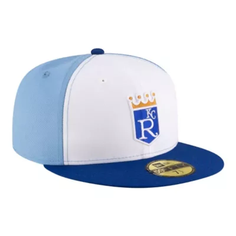 MLB White/Light Kansas City Royals Authentic Collection On-Field 59FIFTY Fitted Hat