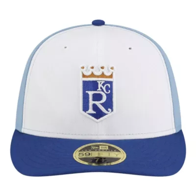 MLB White/Blue Kansas City Royals Authentic Collection On-Field Low 59FIFTY Fitted Hat