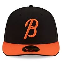 MLB Black/Orange Baltimore Orioles Authentic Collection Low 59FIFTY Fitted Hat