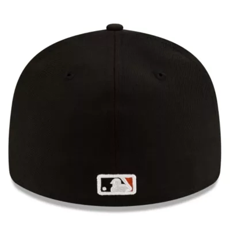 MLB Black/Orange Baltimore Orioles Authentic Collection Low 59FIFTY Fitted Hat