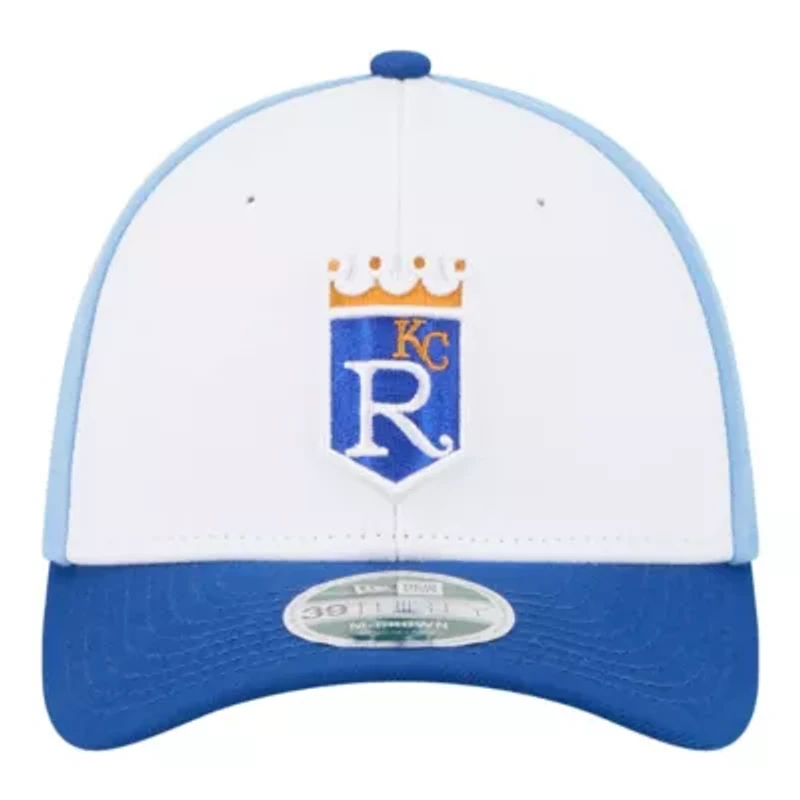 MLB White/Royal Kansas City Royals Player Replica 39THIRTY M-Crown Flex Hat