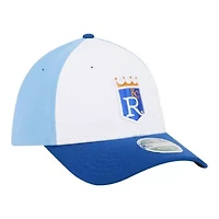 MLB White/Royal Kansas City Royals Player Replica 39THIRTY M-Crown Flex Hat