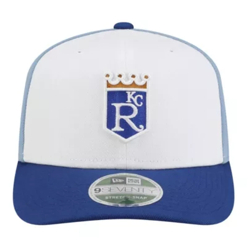 MLB White/Light Kansas City Royals Player Replica 9SEVENTY Adjustable Hat