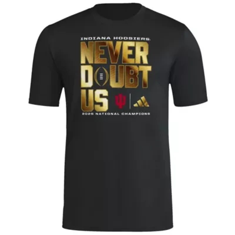 NCAA Indiana Hoosiers Football Playoff 2025 National s Never Doubt Us T-Shirt