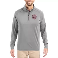 NCAA Indiana Hoosiers Football Playoff 2025 National s Adapt Eco Knit Stretch Raglan Quarter-Zip Pullover