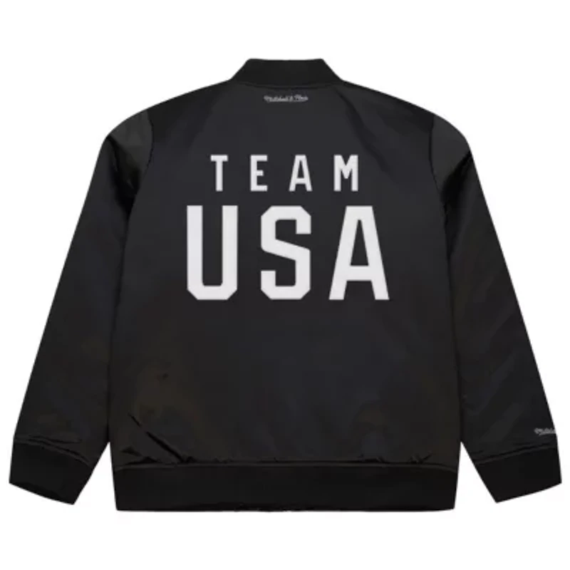 Olympics Team USA Coach Snoop Satin Full-Zip Bomber Jacket