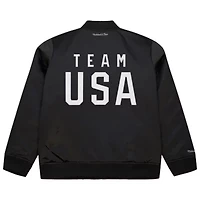 Olympics Team USA Coach Snoop Satin Full-Zip Bomber Jacket