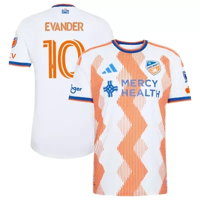 MLS Evander da Silva Ferreira FC Cincinnati 2026 The Seven Hills Kit On-Field Authentic Patch Jersey