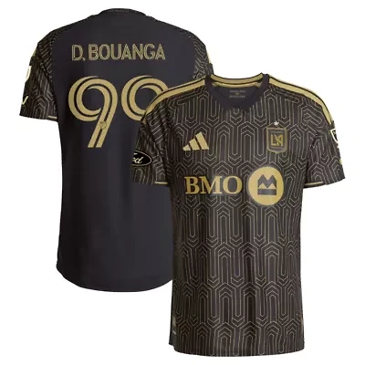 MLS Denis Bouanga LAFC 2026 Primary Kit On-Field Authentic Patch Jersey