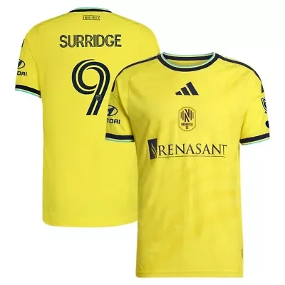MLS Sam Surridge Nashville SC 2026 The Reverb Kit On-Field Authentic Patch Jersey