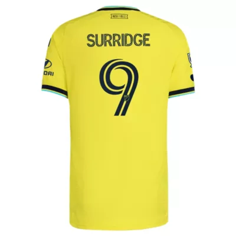 MLS Sam Surridge Nashville SC 2026 The Reverb Kit On-Field Authentic Patch Jersey