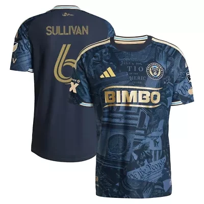 MLS Cavan Sullivan Philadelphia Union 2026 1776 Kit On-Field Authentic Patch Jersey