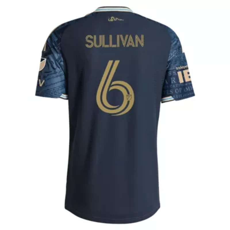 MLS Cavan Sullivan Philadelphia Union 2026 1776 Kit On-Field Authentic Patch Jersey