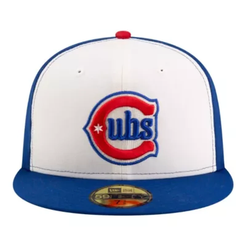MLB White/Royal Chicago Cubs 150th Anniversary 59FIFTY Fitted Hat