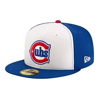 MLB White/Royal Chicago Cubs 150th Anniversary 59FIFTY Fitted Hat