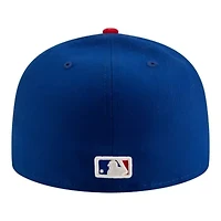 MLB White/Royal Chicago Cubs 150th Anniversary 59FIFTY Fitted Hat
