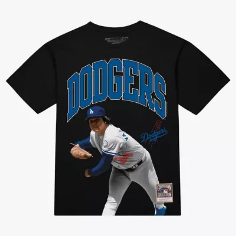 MLB Fernando Valenzuela Los Angeles Dodgers Photo Arch Player Graphic T-Shirt