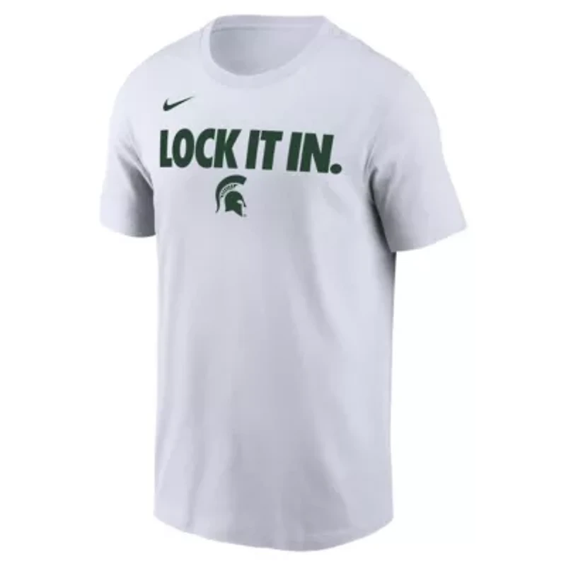 NCAA Nike Michigan State Spartans 2026 On-Court Bench T-Shirt