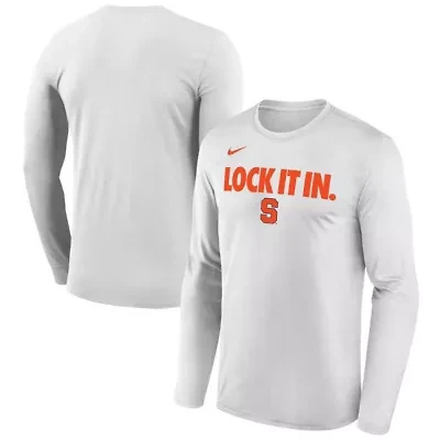 Syracuse Orange NCAA Nike 2026 On-Court Bench Long Sleeve T-Shirt