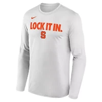 Syracuse Orange NCAA Nike 2026 On-Court Bench Long Sleeve T-Shirt