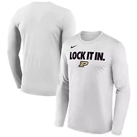 NCAA Nike Purdue Boilermakers 2026 On-Court Bench Long Sleeve T-Shirt