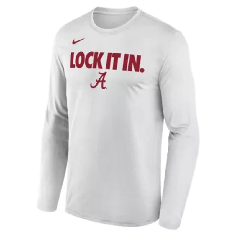 Alabama Crimson Tide NCAA Nike 2026 On-Court Bench Long Sleeve T-Shirt