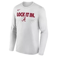Alabama Crimson Tide NCAA Nike 2026 On-Court Bench Long Sleeve T-Shirt