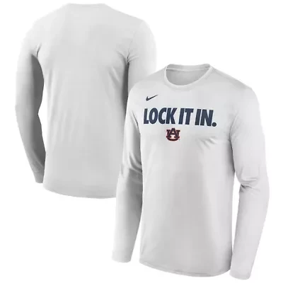 NCAA Nike Auburn Tigers 2026 On-Court Bench Long Sleeve T-Shirt
