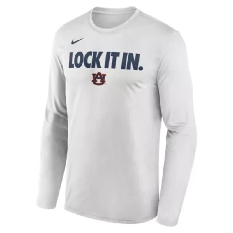 NCAA Nike Auburn Tigers 2026 On-Court Bench Long Sleeve T-Shirt