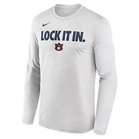 NCAA Nike Auburn Tigers 2026 On-Court Bench Long Sleeve T-Shirt