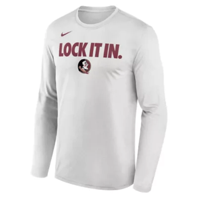 NCAA Nike Florida State Seminoles 2026 On-Court Bench Long Sleeve T-Shirt