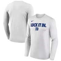Duke Blue Devils NCAA Nike 2026 On-Court Bench Long Sleeve T-Shirt