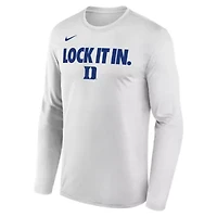 Duke Blue Devils NCAA Nike 2026 On-Court Bench Long Sleeve T-Shirt