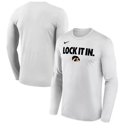 NCAA Nike Iowa Hawkeyes 2026 On-Court Bench Long Sleeve T-Shirt
