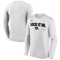 NCAA Nike Iowa Hawkeyes 2026 On-Court Bench Long Sleeve T-Shirt