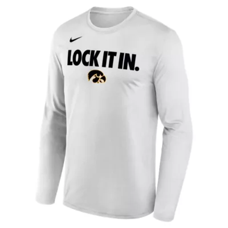 NCAA Nike Iowa Hawkeyes 2026 On-Court Bench Long Sleeve T-Shirt