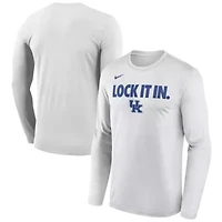 NCAA Nike Kentucky Wildcats 2026 On-Court Bench Long Sleeve T-Shirt