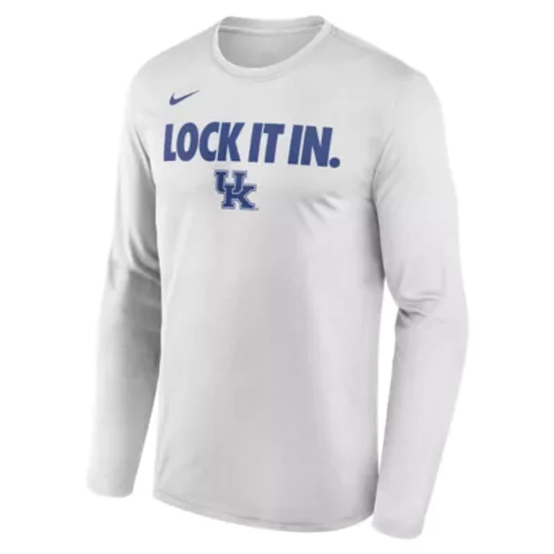 NCAA Nike Kentucky Wildcats 2026 On-Court Bench Long Sleeve T-Shirt
