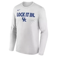 NCAA Nike Kentucky Wildcats 2026 On-Court Bench Long Sleeve T-Shirt