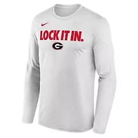 NCAA Nike Georgia Bulldogs 2026 On-Court Bench Long Sleeve T-Shirt