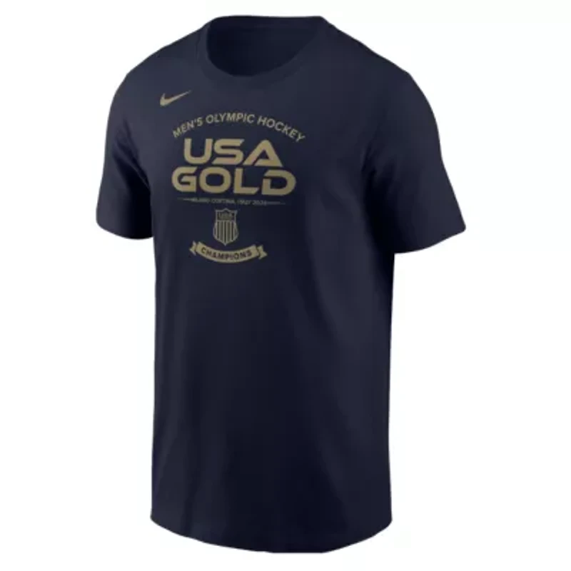 NHL Nike USA Hockey 2026 Winter Olympics Medal Core T-Shirt