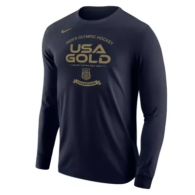 NHL Nike USA Hockey 2026 Winter Olympics Medal Core Long Sleeve T-Shirt