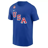 Olympics Nike Connor Hellebuyck USA Hockey Name & Number T-Shirt