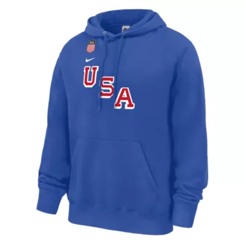 Olympics Nike Connor Hellebuyck USA Hockey Name & Number Hoodie