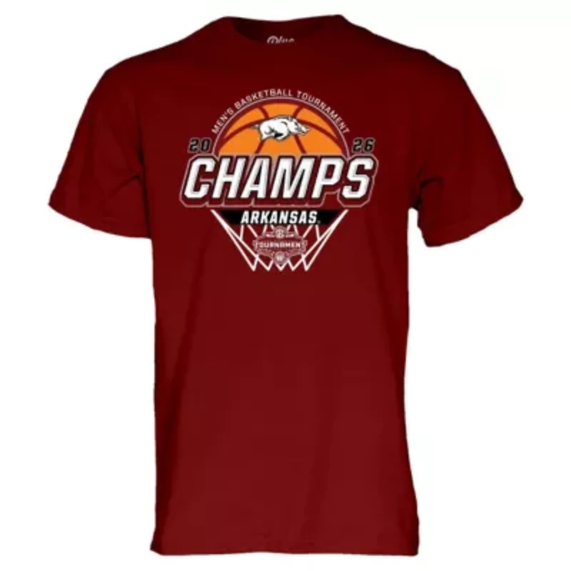 NCAA Unisex Arkansas Razorbacks 2026 SEC Basketball Tournament s Locker Room T-Shirt